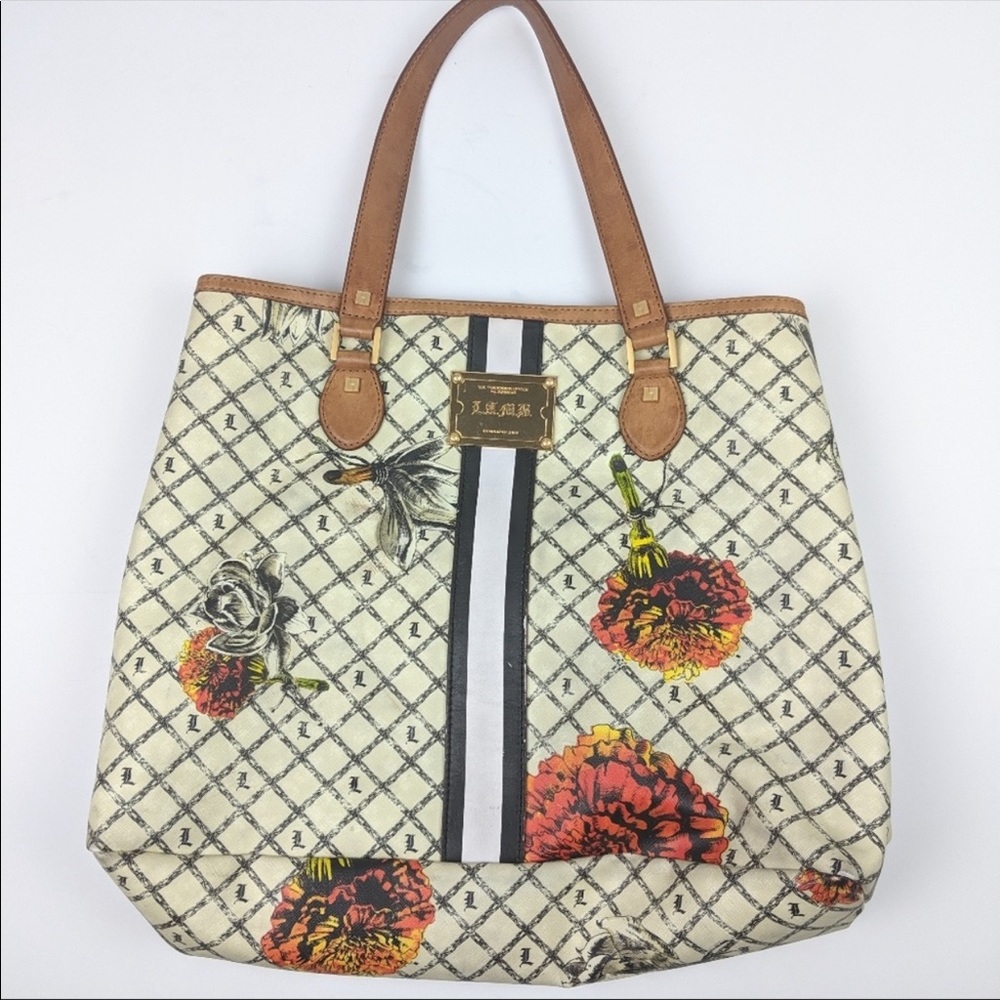 L.A.M.B. RARE Marigold Tote Bag VGUC Gwen Stefani